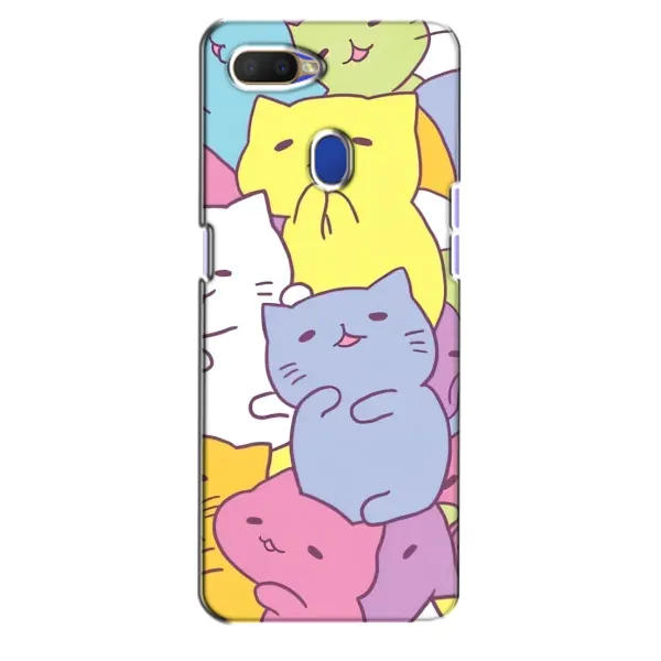 Чехол с рисунком «Милые котики» для OPPO A5s