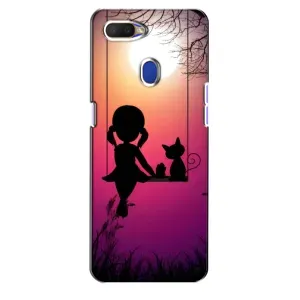 Чехол с рисунком «На качели» для OPPO A5s