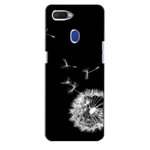 Силіконовий Чохол з кульбабками на Oppo A5s (Кульбабка на чорному)