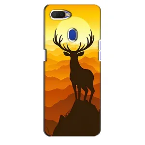 Чохли з зображенням різних тварин на Oppo A5s (Силует Оленя)