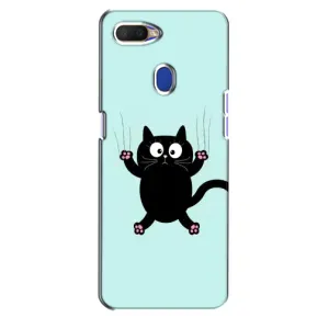 Силіконовий чохол з котиком для Oppo A5s (Падаючий кіт)