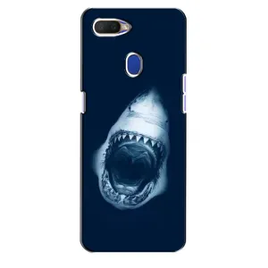 Силіконовий бампер з картинкою звірів для Oppo A5s (Пащу Акули)