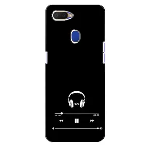 Чохол з картинками на чорному фоні для Oppo A5s (Плеєр)