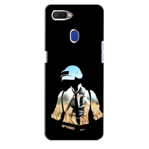 Силиконовый чехол с картинкой "Герой Pubg" на Oppo A5s (Пубг мен)