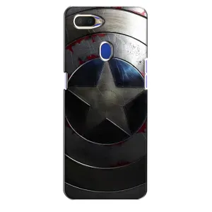 Чехол с Щитом Капитана Америки на Oppo A5s (Ретро Щит Капитана)