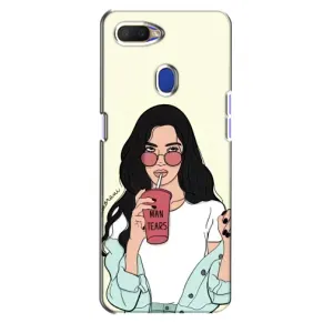 Силіконовый Чохол на Oppo A5s з картинкой Модных девушек (З напоєм)
