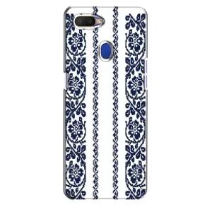 Силиконовый Чехол на Oppo A5s с картинкой Вышиванки (Синяя вышиванка)