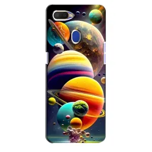 Чохол (ТПУ) з планетами на Oppo A5s (Сонячна система)
