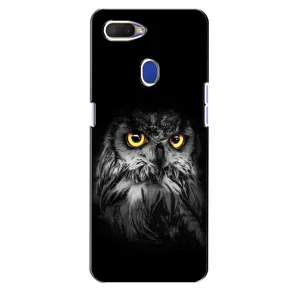Чохли з принтом СОВИ для Oppo A5s (Сова на чорному)