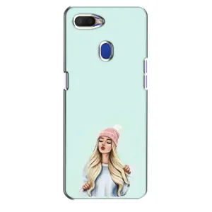 Силіконовый Чохол на Oppo A5s з картинкой Модных девушек (В шапці)