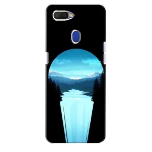 Летний Чехол на Oppo A5s (Синий Водопад)