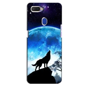 Чохол з Вовком на Oppo A5s (Виє на місяць)