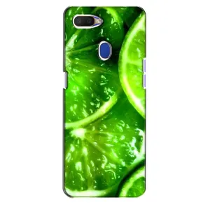 Чехол с изображением вкусной еды для Oppo A5s (Яркий ЛАЙМ)