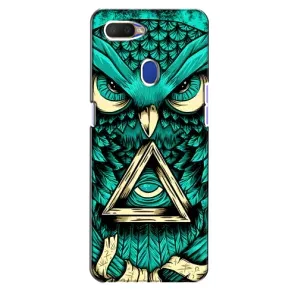 Чохли з принтом СОВИ для Oppo A5s (Зелена сова)