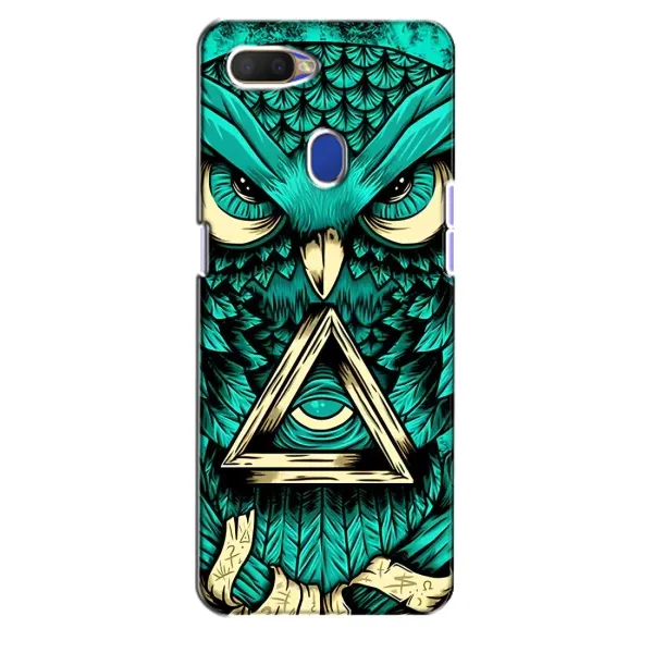 Чехол с рисунком «Зеленая сова» для OPPO A5s Чехол с рисунком «Зеленая сова» для OPPO A5s