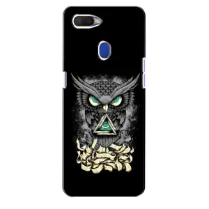 Чохли з принтом СОВИ для Oppo A5s (Зелені очі)