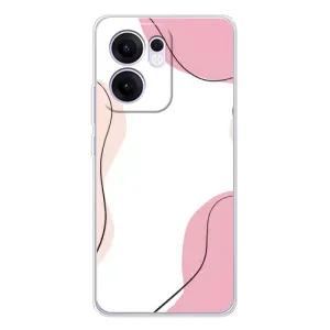 Чехол цветочный дизайн для OPPO A5x 5G (Розовый фон)