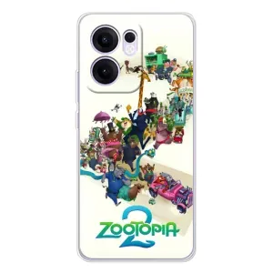 Силиконовый чехол с принтом Зоотрополіс для OPPO A5x 5G (Зоотрополис логотип)