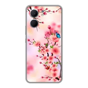 Чехол с принтом САКУРЫ на OPPO A5x (Бабочки на сакуре)