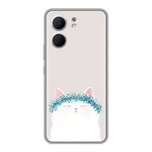 Чехол на тематику: Коты для OPPO A5x (Белый котик)
