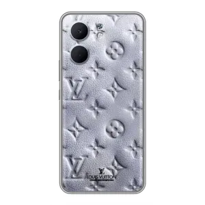 Текстурный Чехол Louis Vuitton для Оппо A5x (Белый ЛВ)