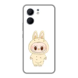 Чехол с принтом Лабубу для OPPO A5x (Бежевый Лабубу)