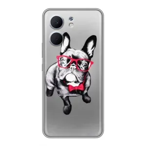 Чехол (ТПУ) Милые собачки для OPPO A5x (Бульдог в очках)