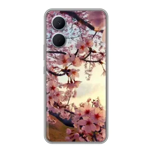 Чехол с принтом САКУРЫ на OPPO A5x (Цветущая сакура)