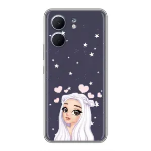 Чехол Стильные девушки на OPPO A5x (Девушка и сердечки)