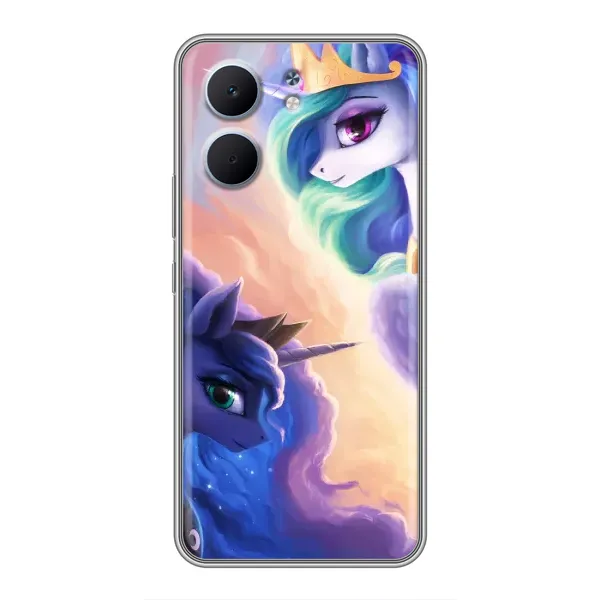 Чехол с рисунком «Единорожки на тучках» для OPPO A5x Чехол с рисунком «Единорожки на тучках» для OPPO A5x