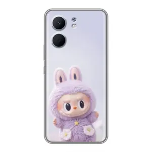 Чехол с принтом Лабубу для OPPO A5x (Фиолетовый Лабубу)
