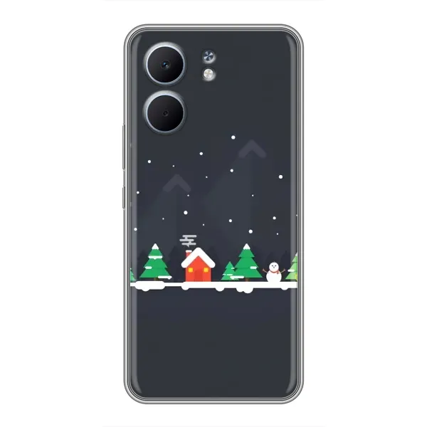 Чехол с рисунком «Город зимний» для OPPO A5x
