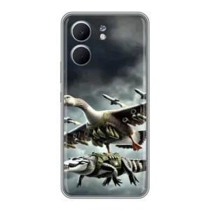 Чохол з мемами траралело тралала для OPPO A5x (Гусіні і крокоділо)