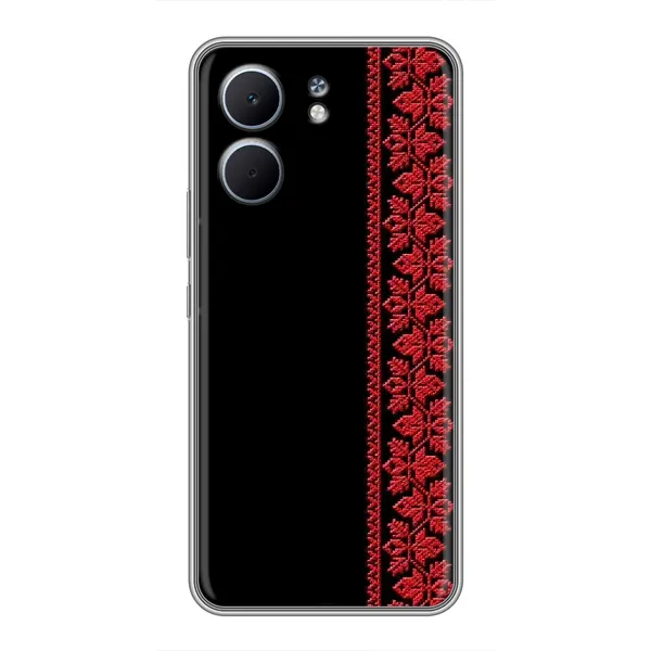 Чехол с рисунком «Красная Вышиванка» для OPPO A5x Чехол с рисунком «Красная Вышиванка» для OPPO A5x