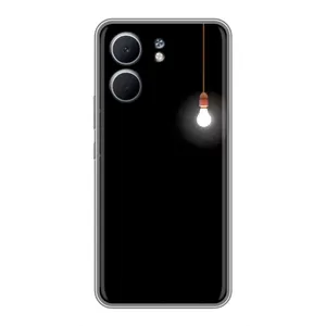 Чохол з картинками на чорному фоні для OPPO A5x (Лампочка)