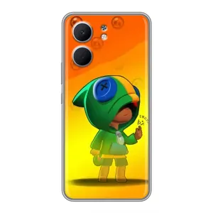 Чохол Бравл Старс для OPPO A5x (LEON в кофті)