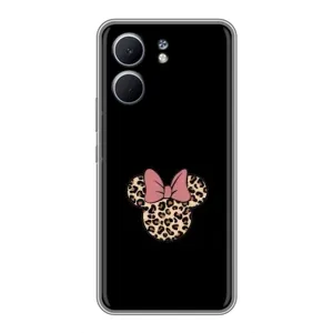 Чехол с леопардовым принтом на OPPO A5x (Леопардовая Минни)