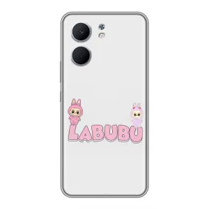Чехол с принтом Лабубу для OPPO A5x (Логотип Лабубу)