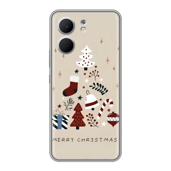 Чехол с рисунком «Merry Christmas» для OPPO A5x