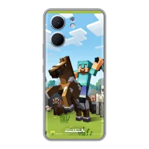 Чохли для OPPO A5x (Персонажі МайнКрафт) (На коні)