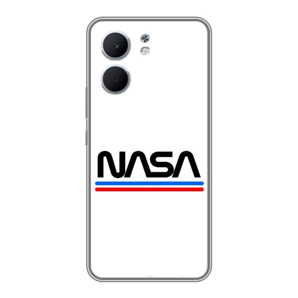 Чехол с рисунком «NASA на белом фоне» для OPPO A5x Чехол с рисунком «NASA на белом фоне» для OPPO A5x
