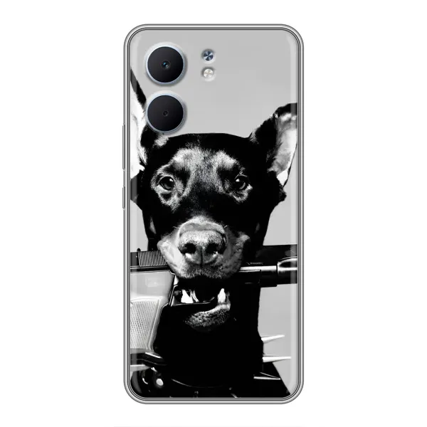 Чехол с рисунком «Опасный доберман» для OPPO A5x