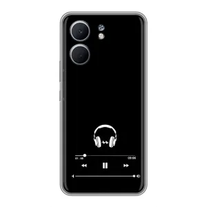 Чохол з картинками на чорному фоні для OPPO A5x (Плеєр)