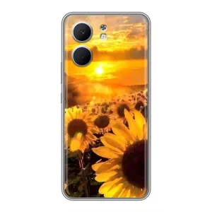 Чехол с Цветами для OPPO A5x (поле подсолнухов)