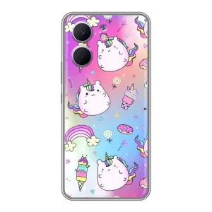 Чехол Unicorn на OPPO A5x (Радуга и Единорог)