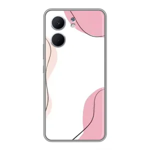 Чехол цветочный дизайн для OPPO A5x (Розовый фон)