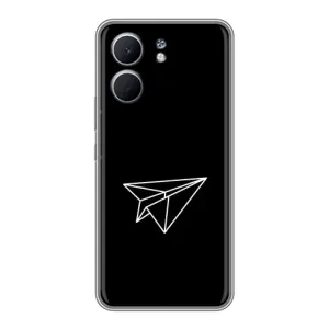 Чохол з картинками на чорному фоні для OPPO A5x (Літак)