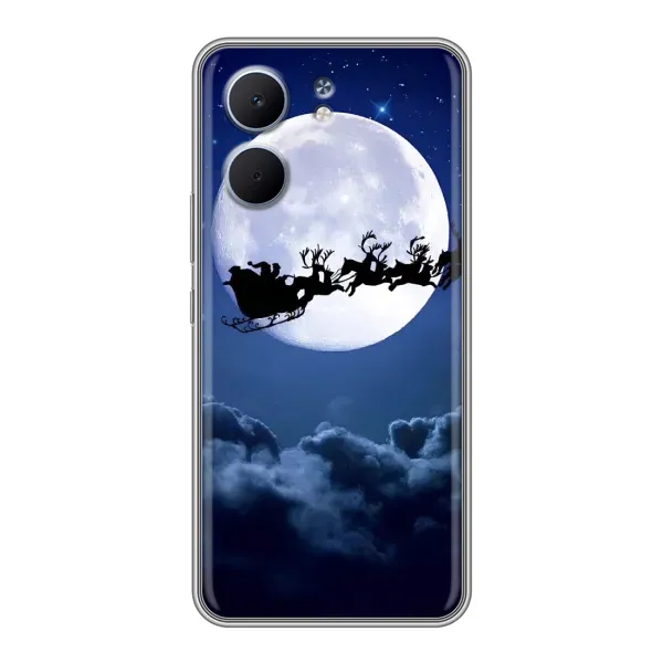 Чехол с рисунком «Санта - луна» для OPPO A5x