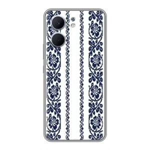 Силіконовый Чохол на OPPO A5x з картинкой Вишиванки (Синя вишиванка)