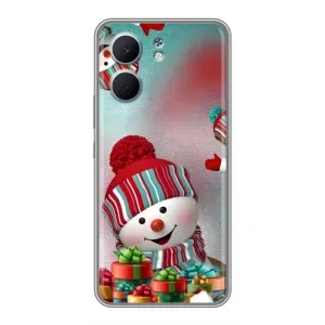 Чохли на Новий Рік OPPO A5x (Сніговик в шапці)